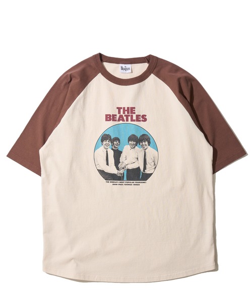 The Beatles(ザビートルズ)の「【THE BEATLES/ザ ビートルズ】レコードデザインラグランスリーブTシャツ / バックプリント(Tシャツ/カットソー・レディース・ホワイト系3/ホワイト系2/ホワイト系1・LARGE/X-LARGE/MEDIUM)」の1枚目の写真