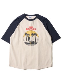 【THE BEATLES/ザ ビートルズ】レコードデザインラグランスリーブTシャツ / バックプリント