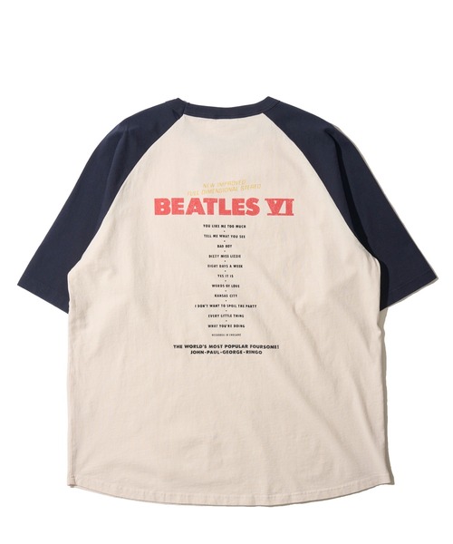 The Beatles(ザビートルズ)の「【THE BEATLES/ザ ビートルズ】レコードデザインラグランスリーブTシャツ / バックプリント(Tシャツ/カットソー・レディース・ホワイト系3/ホワイト系2/ホワイト系1・LARGE/X-LARGE/MEDIUM)」の9枚目の写真