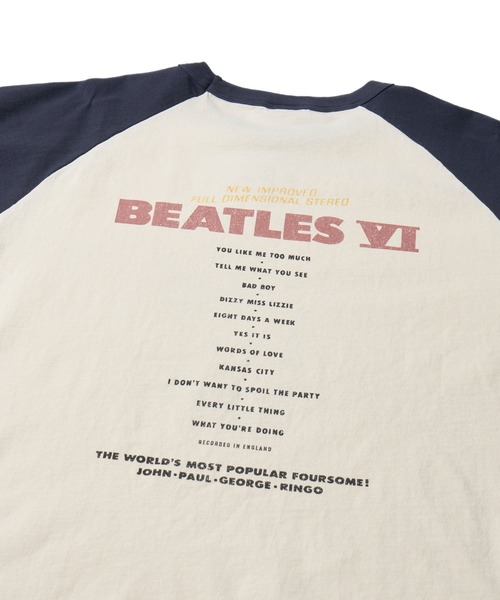 The Beatles(ザビートルズ)の「【THE BEATLES/ザ ビートルズ】レコードデザインラグランスリーブTシャツ / バックプリント(Tシャツ/カットソー・レディース・ホワイト系3/ホワイト系2/ホワイト系1・LARGE/X-LARGE/MEDIUM)」の12枚目の写真