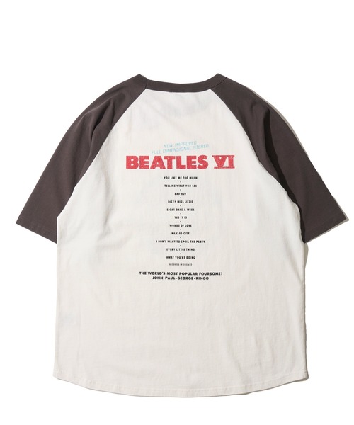 The Beatles(ザビートルズ)の「【THE BEATLES/ザ ビートルズ】レコードデザインラグランスリーブTシャツ / バックプリント(Tシャツ/カットソー・レディース・ホワイト系3/ホワイト系2/ホワイト系1・LARGE/X-LARGE/MEDIUM)」の5枚目の写真