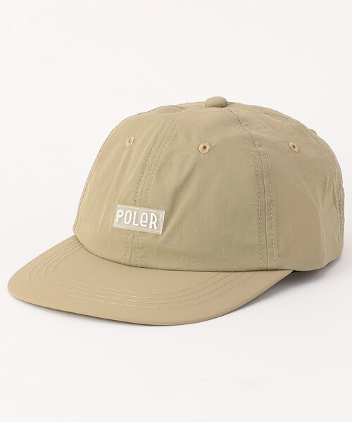 POLeR(ポーラー)の「POLeR/ポーラー FURRY FONT NYLON 6P CAP(キャップ・メンズ・グリーン/ベージュ/ネイビー/グレー/ブラック・ONE SIZE)」の1枚目の写真