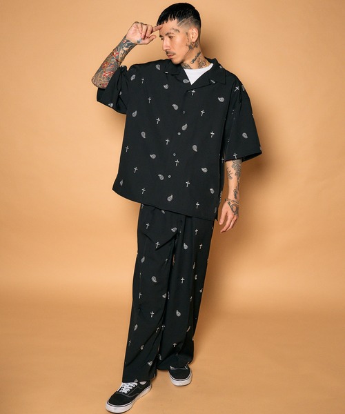 Subciety(サブサエティ)の「All-over embroidered shirt(シャツ/ブラウス・メンズ・ブラック/ホワイト/ブラウン・MEDIUM/SMALL/X-LARGE/LARGE)」の20枚目の写真
