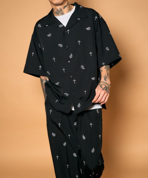 Subciety(サブサエティ)の「All-over embroidered shirt(シャツ/ブラウス・メンズ・ブラック/ホワイト/ブラウン・MEDIUM/SMALL/X-LARGE/LARGE)」の19枚目の写真