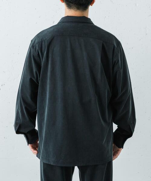 URBAN RESEARCH（アーバンリサーチ）の「WASHABLE CUPRO O/C SHIRTS（シャツ/ブラウス・メンズ・ブラック/ベージュ系その他・MEDIUM/LARGE）」の13枚目の写真
