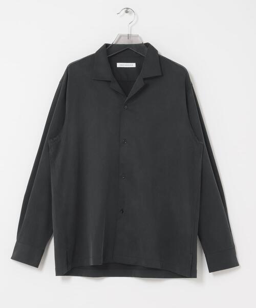 URBAN RESEARCH（アーバンリサーチ）の「WASHABLE CUPRO O/C SHIRTS（シャツ/ブラウス・メンズ・ブラック/ベージュ系その他・MEDIUM/LARGE）」の12枚目の写真