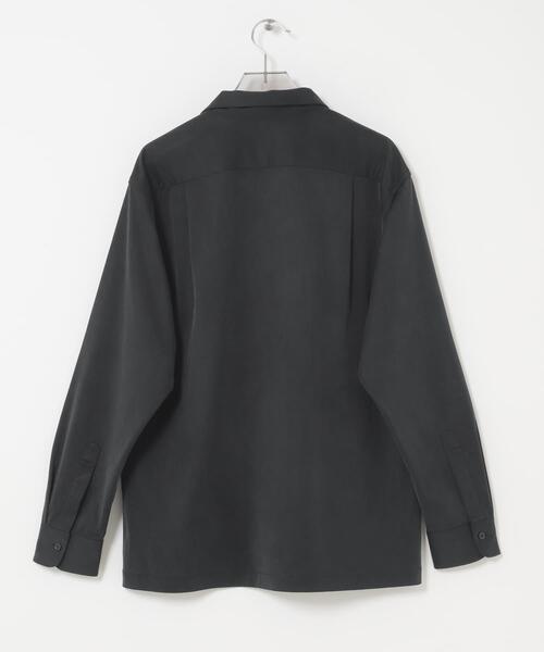 URBAN RESEARCH（アーバンリサーチ）の「WASHABLE CUPRO O/C SHIRTS（シャツ/ブラウス・メンズ・ブラック/ベージュ系その他・MEDIUM/LARGE）」の8枚目の写真