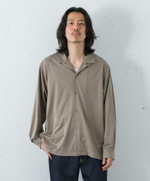 URBAN RESEARCH(アーバンリサーチ)の「『洗濯可』WASHABLE CUPRO O/C SHIRTS(シャツ/ブラウス・メンズ・ブラック/ベージュ系その他・MEDIUM/LARGE)」の16枚目の写真