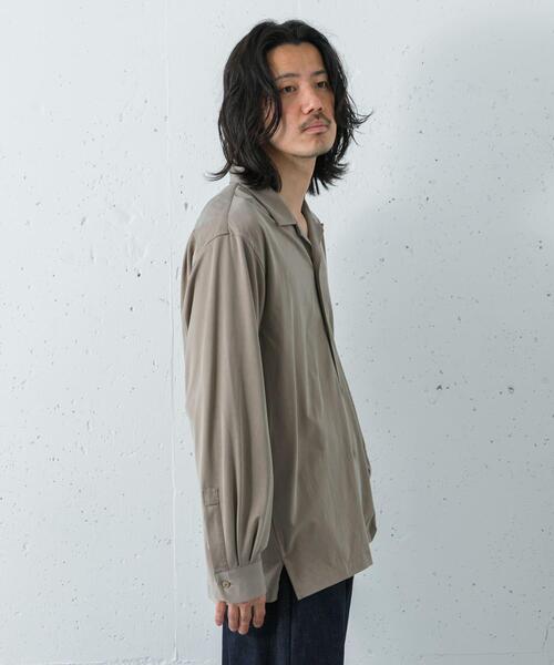 URBAN RESEARCH(アーバンリサーチ)の「『洗濯可』WASHABLE CUPRO O/C SHIRTS(シャツ/ブラウス・メンズ・ブラック/ベージュ系その他・MEDIUM/LARGE)」の18枚目の写真