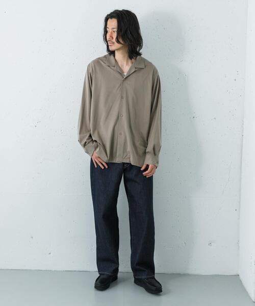 URBAN RESEARCH(アーバンリサーチ)の「『洗濯可』WASHABLE CUPRO O/C SHIRTS(シャツ/ブラウス・メンズ・ブラック/ベージュ系その他・MEDIUM/LARGE)」の19枚目の写真