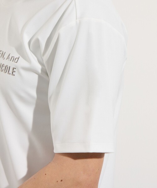 HIDEAWAYS NICOLE（ハイダウェイニコル）の「メタルジェルプリント半袖Tシャツ（Tシャツ/カットソー・メンズ・ネイビー/ホワイト/ライトグレー/ブラック/ブルー・XL/M/L）」の15枚目の写真