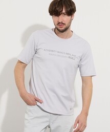 メタルジェルプリント半袖Tシャツ