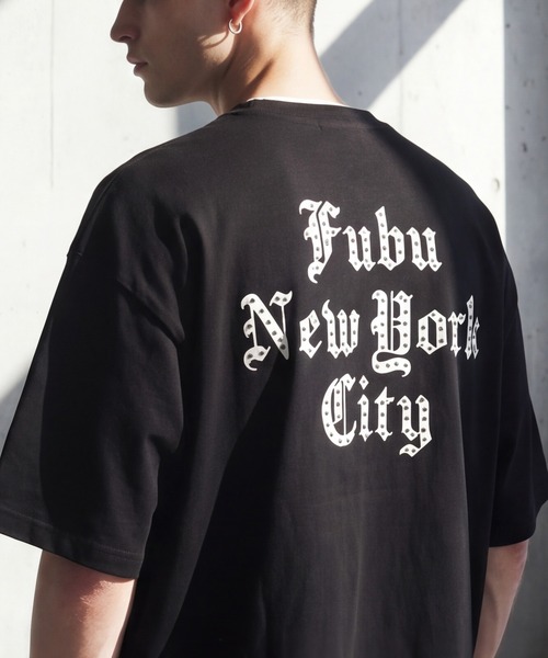 FUBU( フブ)の「【FUBU/フブ】STUDS LOGO T-SHIRTS/スタッドロゴTシャツ(Tシャツ/カットソー・メンズ・ブラック/ホワイト・XL/M/L)」の2枚目の写真