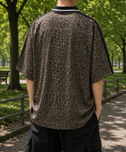 8(eight)(エイト)の「総柄デザインゲームTシャツ(Tシャツ/カットソー・メンズ・ピンク/グリーン/ベージュ/カーキ・LARGE/MEDIUM)」の6枚目の写真