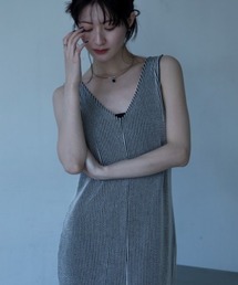 VACANCY（ヴァカンシー）の「ストライプ配色ロング丈ワンピース（ワンピース）」