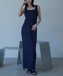 VACANCY（ヴァカンシー）の「ストライプ配色ロング丈ワンピース（ワンピース）」