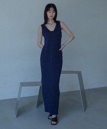 VACANCY（ヴァカンシー）の「ストライプ配色ロング丈ワンピース（ワンピース）」