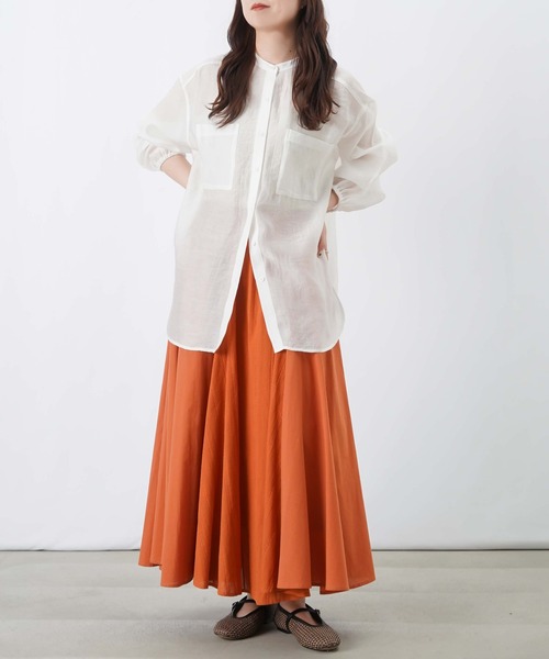 LC/LLL シアーワイドシャツチュニック/シアーチュニックシャツ（シャツ