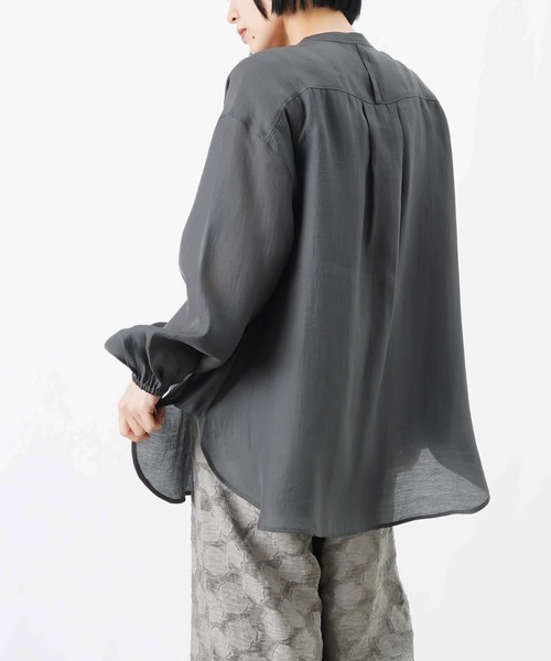 LC/LLL シアーワイドシャツチュニック/シアーチュニックシャツ（シャツ