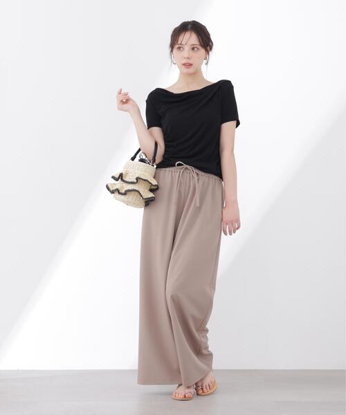 PROPORTION BODY DRESSING(プロポーションボディドレッシング)の「<a>アシメドレーププルオーバー / 1216169404(Tシャツ/カットソー・レディース・ブルー/ブラック/ホワイト・FREE)」の5枚目の写真