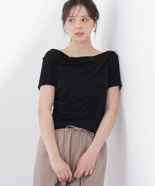 PROPORTION BODY DRESSING(プロポーションボディドレッシング)の「<a>アシメドレーププルオーバー / 1216169404(Tシャツ/カットソー・レディース・ブルー/ブラック/ホワイト・FREE)」の8枚目の写真