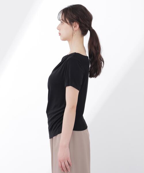 PROPORTION BODY DRESSING(プロポーションボディドレッシング)の「<a>アシメドレーププルオーバー / 1216169404(Tシャツ/カットソー・レディース・ブルー/ブラック/ホワイト・FREE)」の10枚目の写真