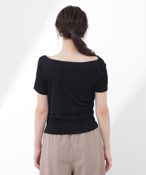 PROPORTION BODY DRESSING(プロポーションボディドレッシング)の「<a>アシメドレーププルオーバー / 1216169404(Tシャツ/カットソー・レディース・ブルー/ブラック/ホワイト・FREE)」の11枚目の写真