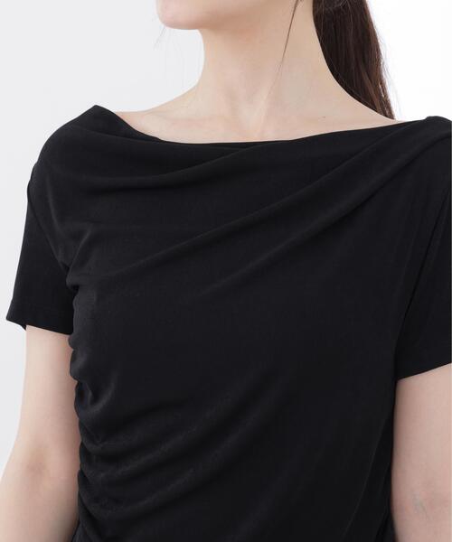 PROPORTION BODY DRESSING(プロポーションボディドレッシング)の「<a>アシメドレーププルオーバー / 1216169404(Tシャツ/カットソー・レディース・ブルー/ブラック/ホワイト・FREE)」の12枚目の写真