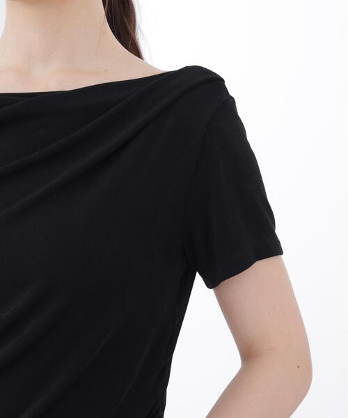 PROPORTION BODY DRESSING(プロポーションボディドレッシング)の「<a>アシメドレーププルオーバー / 1216169404(Tシャツ/カットソー・レディース・ブルー/ブラック/ホワイト・FREE)」の13枚目の写真