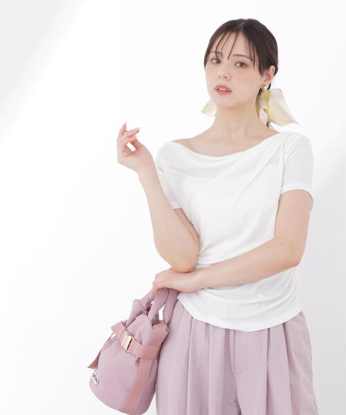 PROPORTION BODY DRESSING(プロポーションボディドレッシング)の「<a>アシメドレーププルオーバー / 1216169404(Tシャツ/カットソー・レディース・ブルー/ブラック/ホワイト・FREE)」の20枚目の写真