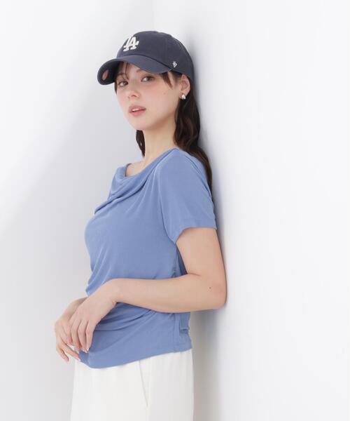 PROPORTION BODY DRESSING(プロポーションボディドレッシング)の「<a>アシメドレーププルオーバー / 1216169404(Tシャツ/カットソー・レディース・ブルー/ブラック/ホワイト・FREE)」の22枚目の写真