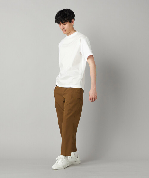 COMME CA MEN(コムサメン)の「【接触冷感】スピンドル Tシャツ(Tシャツ/カットソー・メンズ・カーキ/ホワイト・M/L)」の4枚目の写真