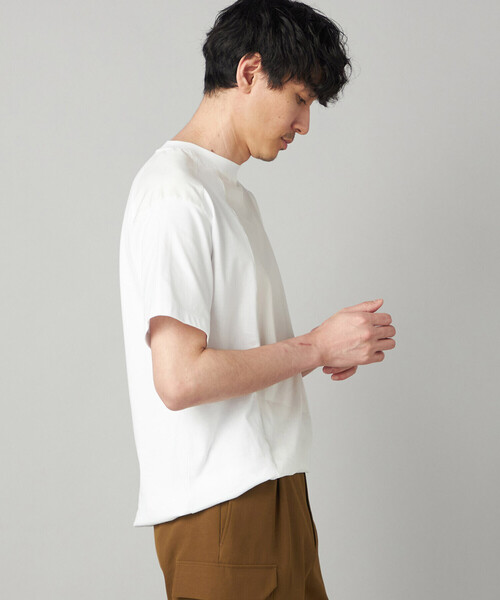 COMME CA MEN(コムサメン)の「【接触冷感】スピンドル Tシャツ(Tシャツ/カットソー・メンズ・カーキ/ホワイト・M/L)」の9枚目の写真