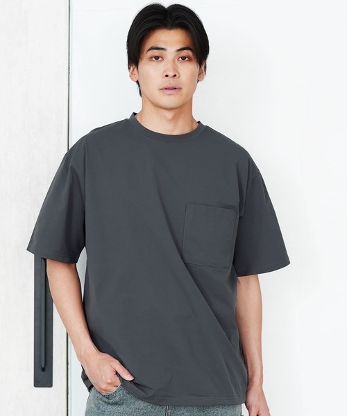 jiggys shop(ジギーズショップ)の「速乾 アクティブモバイル ドローコード ポケット付き Tシャツ(Tシャツ/カットソー・メンズ・カーキ/チャコールグレー/ブラック/ネイビー・X-LARGE/LARGE/MEDIUM)」の20枚目の写真