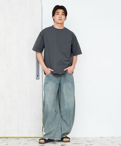 jiggys shop(ジギーズショップ)の「速乾 アクティブモバイル ドローコード ポケット付き Tシャツ(Tシャツ/カットソー・メンズ・カーキ/チャコールグレー/ブラック/ネイビー・X-LARGE/LARGE/MEDIUM)」の19枚目の写真
