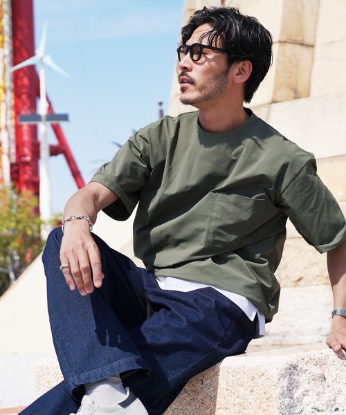 jiggys shop(ジギーズショップ)の「速乾 アクティブモバイル ドローコード ポケット付き Tシャツ(Tシャツ/カットソー・メンズ・カーキ/チャコールグレー/ブラック/ネイビー・X-LARGE/LARGE/MEDIUM)」の16枚目の写真