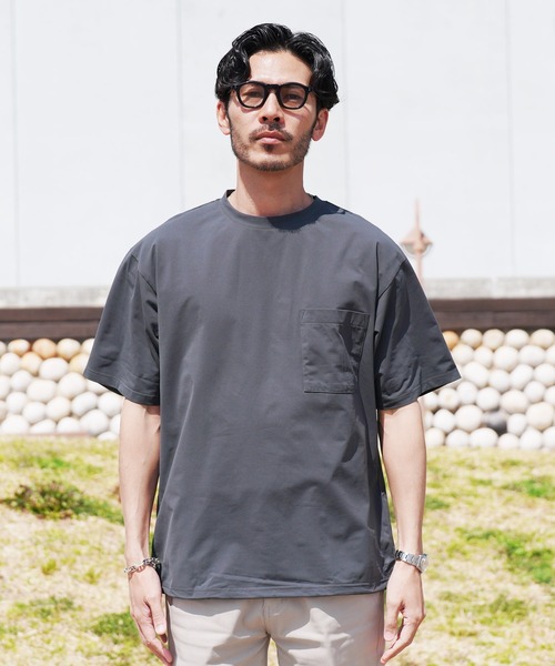 jiggys shop(ジギーズショップ)の「速乾 アクティブモバイル ドローコード ポケット付き Tシャツ(Tシャツ/カットソー・メンズ・カーキ/チャコールグレー/ブラック/ネイビー・X-LARGE/LARGE/MEDIUM)」の10枚目の写真