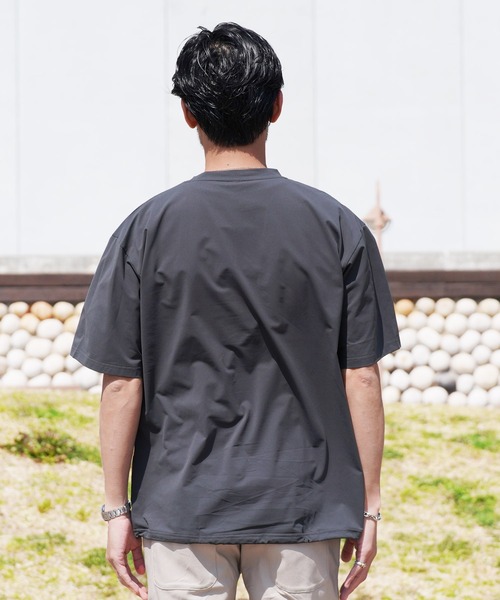 jiggys shop(ジギーズショップ)の「速乾 アクティブモバイル ドローコード ポケット付き Tシャツ(Tシャツ/カットソー・メンズ・カーキ/チャコールグレー/ブラック/ネイビー・X-LARGE/LARGE/MEDIUM)」の8枚目の写真