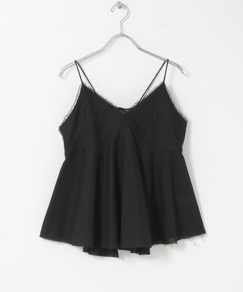 URBAN RESEARCH ROSSO WOMEN(アーバンリサーチ ロッソ)の「リネン混レイヤードレースキャミソール(キャミソール・レディース・ホワイト/ブラック・FREE)」の19枚目の写真