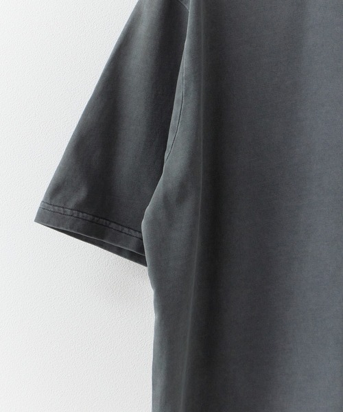 ROOPTOKYO（ループトウキョウ）の「ピグメントエクストラタッチコットンクルーネックTシャツ 半袖Tシャツ 2026年春夏（Tシャツ/カットソー・メンズ・ブラック/グレー・S/M/L）」の4枚目の写真