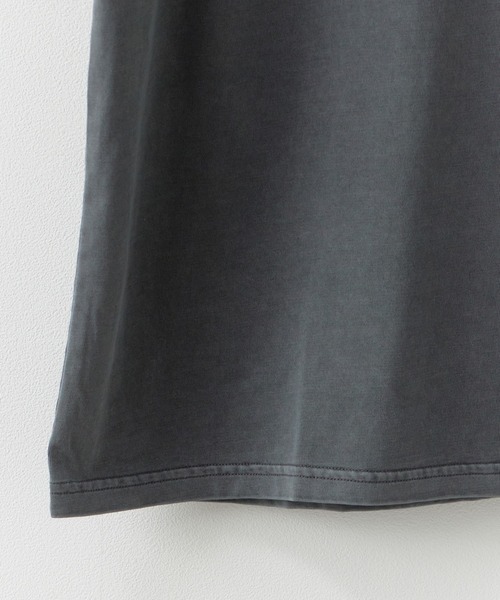 ROOPTOKYO（ループトウキョウ）の「ピグメントエクストラタッチコットンクルーネックTシャツ 半袖Tシャツ 2026年春夏（Tシャツ/カットソー・メンズ・ブラック/グレー・S/M/L）」の5枚目の写真