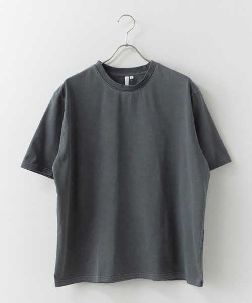 ROOPTOKYO(ループトウキョウ)の「ピグメントエクストラタッチコットンクルーネックTシャツ 半袖Tシャツ 秋 秋服 2026年秋冬(Tシャツ/カットソー・メンズ・ブラック/グレー・S/M/L)」の7枚目の写真