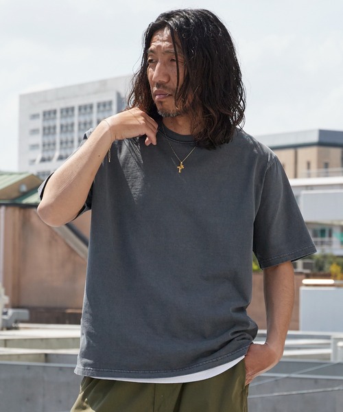 ROOPTOKYO(ループトウキョウ)の「ピグメントエクストラタッチコットンクルーネックTシャツ 半袖Tシャツ 秋 秋服 2026年秋冬(Tシャツ/カットソー・メンズ・ブラック/グレー・S/M/L)」の9枚目の写真