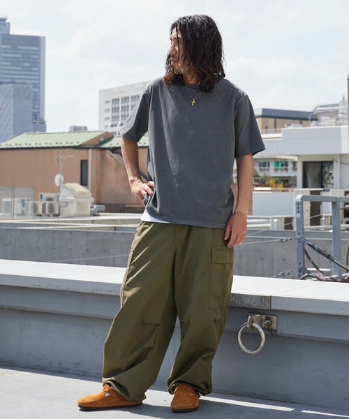 ROOPTOKYO(ループトウキョウ)の「ピグメントエクストラタッチコットンクルーネックTシャツ 半袖Tシャツ 秋 秋服 2026年秋冬(Tシャツ/カットソー・メンズ・ブラック/グレー・S/M/L)」の13枚目の写真