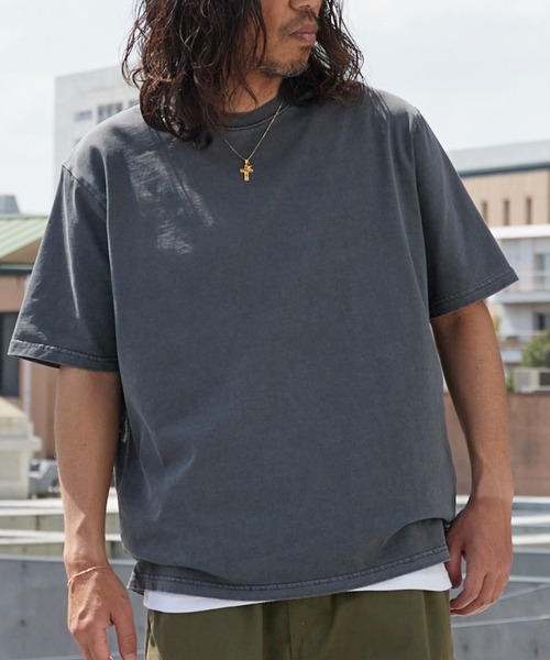 ROOPTOKYO(ループトウキョウ)の「ピグメントエクストラタッチコットンクルーネックTシャツ 半袖Tシャツ 秋 秋服 2026年秋冬(Tシャツ/カットソー・メンズ・ブラック/グレー・S/M/L)」の8枚目の写真