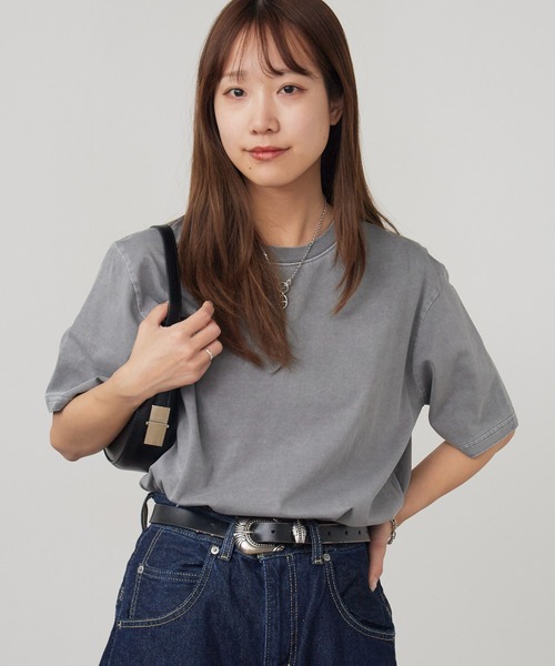 ROOPTOKYO(ループトウキョウ)の「ピグメントエクストラタッチコットンクルーネックTシャツ 半袖Tシャツ 秋 秋服 2026年秋冬(Tシャツ/カットソー・メンズ・ブラック/グレー・S/M/L)」の17枚目の写真