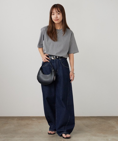 ROOPTOKYO(ループトウキョウ)の「ピグメントエクストラタッチコットンクルーネックTシャツ 半袖Tシャツ 秋 秋服 2026年秋冬(Tシャツ/カットソー・メンズ・ブラック/グレー・S/M/L)」の19枚目の写真