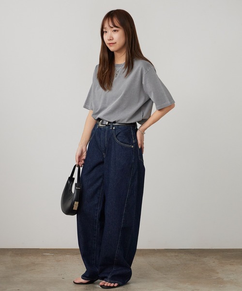 ROOPTOKYO(ループトウキョウ)の「ピグメントエクストラタッチコットンクルーネックTシャツ 半袖Tシャツ 秋 秋服 2026年秋冬(Tシャツ/カットソー・メンズ・ブラック/グレー・S/M/L)」の20枚目の写真