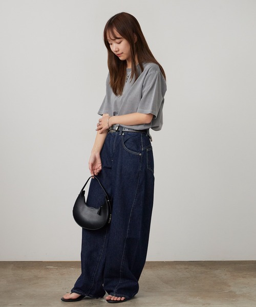 ROOPTOKYO(ループトウキョウ)の「ピグメントエクストラタッチコットンクルーネックTシャツ 半袖Tシャツ 秋 秋服 2026年秋冬(Tシャツ/カットソー・メンズ・ブラック/グレー・S/M/L)」の21枚目の写真