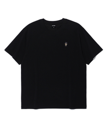 DISTN9NE（ディストナイン）の「ベーシックスモール刺繍半袖Tシャツ LQ7TU437_BLACK（Tシャツ/カットソー）」
